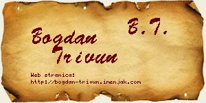 Bogdan Trivun vizit kartica